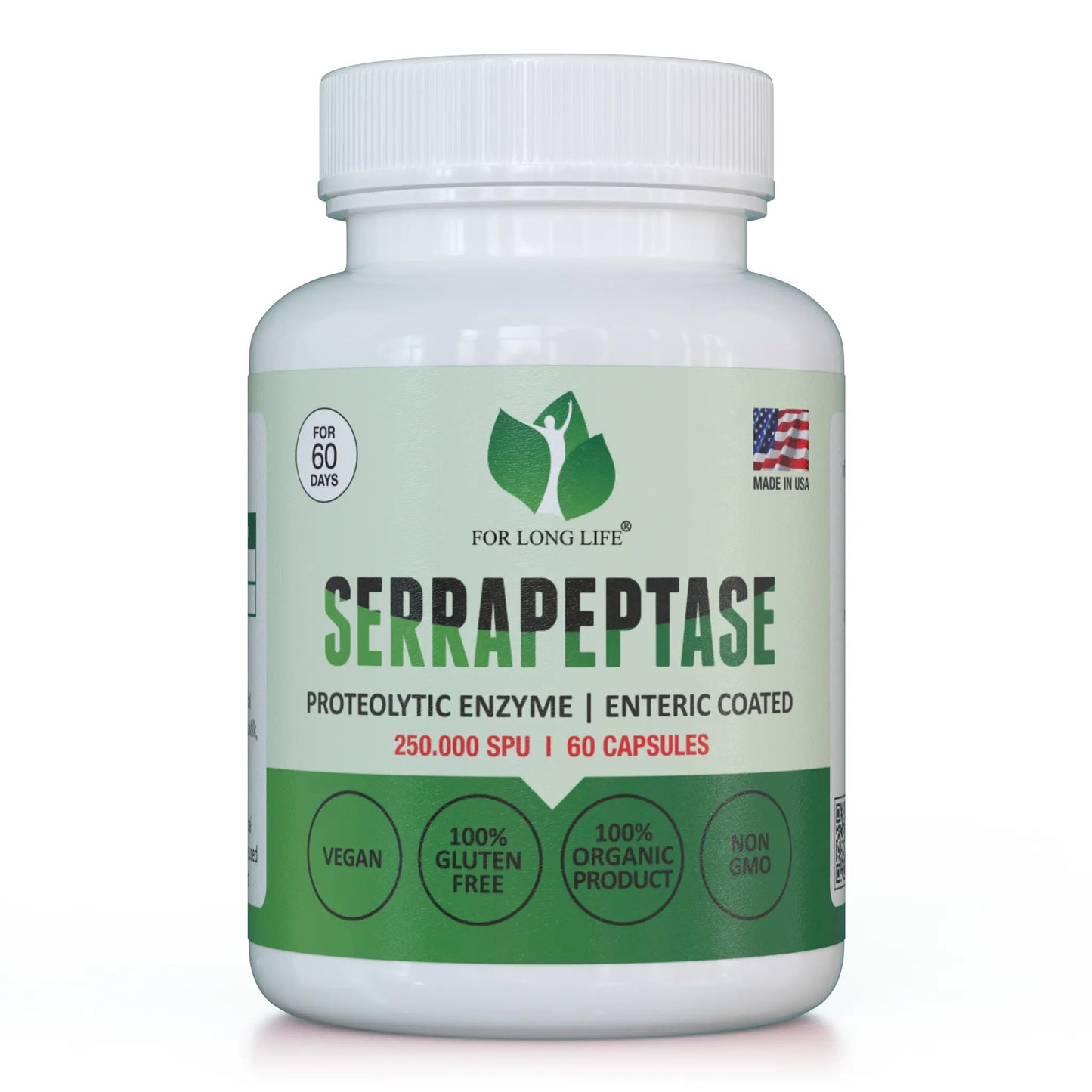 SERRAPEPTASE 酶 250,000 SPU 60天抗炎劑。｜全店，買滿$600免運費(港澳地區) | 【落單後7-14天發貨】